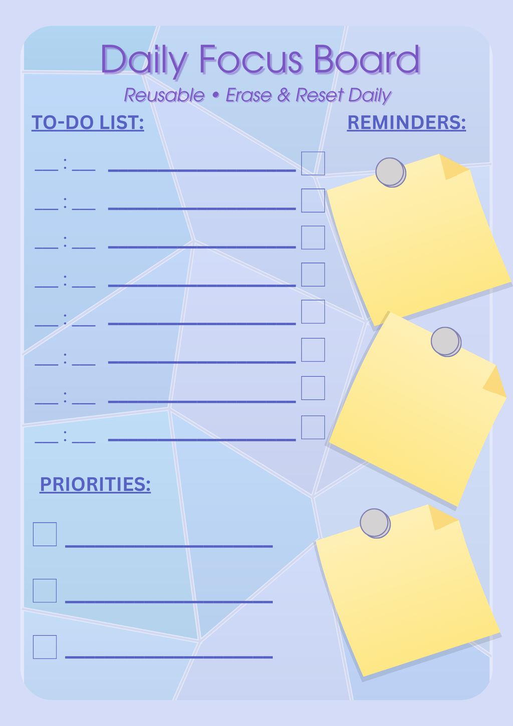 Daily Focus Board