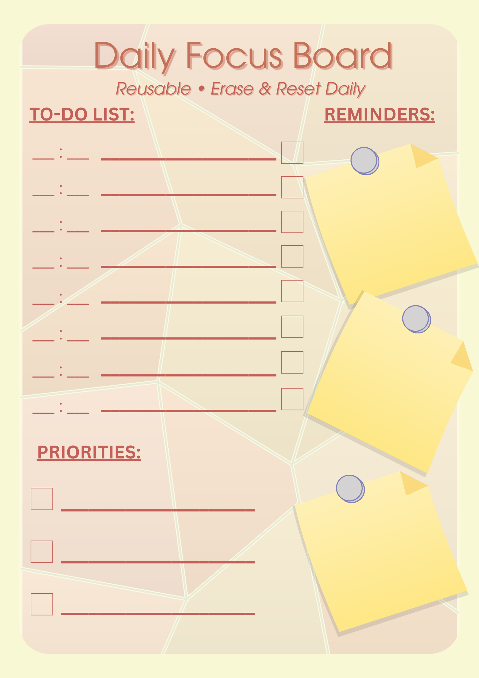 Daily Focus Board